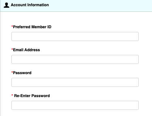 Member ID Account Information Part 1