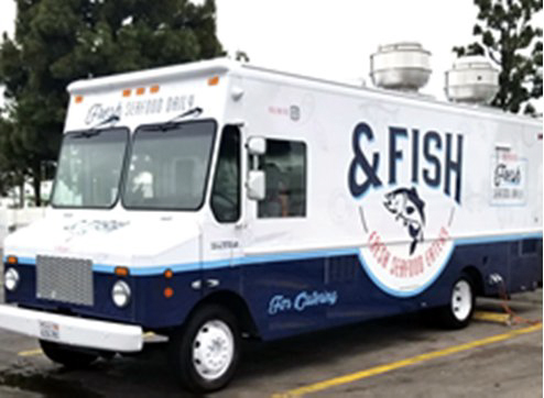 Imagen del camión de comida &amp;Fish.