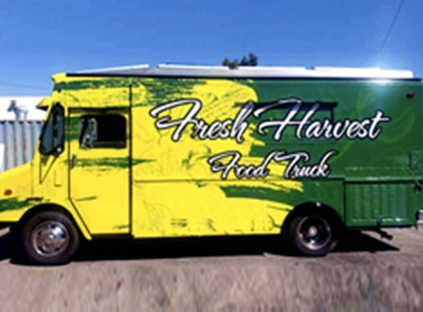 Fresh Harvest Food Truck Bild.
