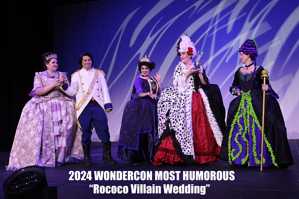 WonderCon 2024 年化妆舞会最幽默奖得主图片。 