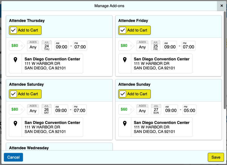 Open Registration ComicCon