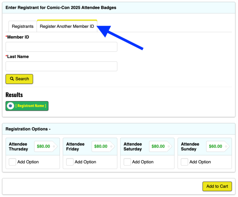 Open Registration ComicCon
