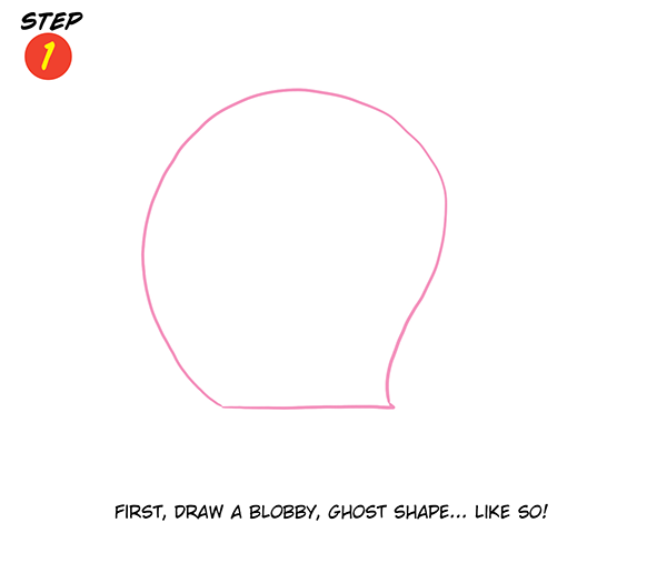 A Valentine's Day Whale Step 1