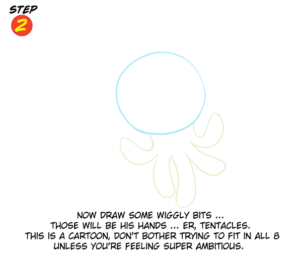 You Can Draw ... A Mustached Octopus!