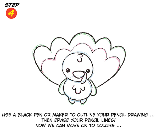 You Can Draw a Thanksgiving Turkey!