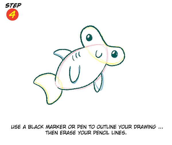 You Can Draw with Katie Cook: A Hammerhead Shark
