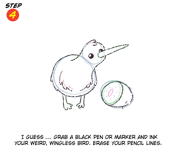 You Can Draw with Katie Cook ... A Hipster Kiwi