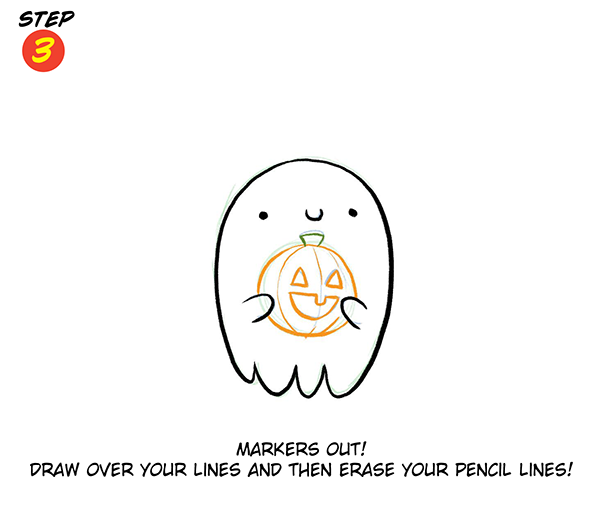 Katie Cook's Ghost with a Pumpkin
