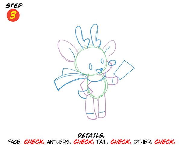 Katie Cook: How to Draw a Modern Rudolph