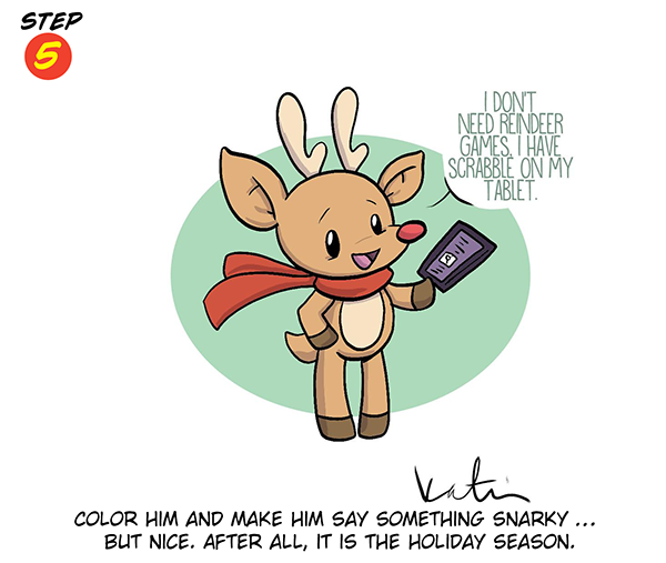 Katie Cook: How to Draw a Modern Rudolph