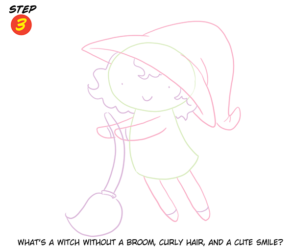 Halloween Witch Step 4