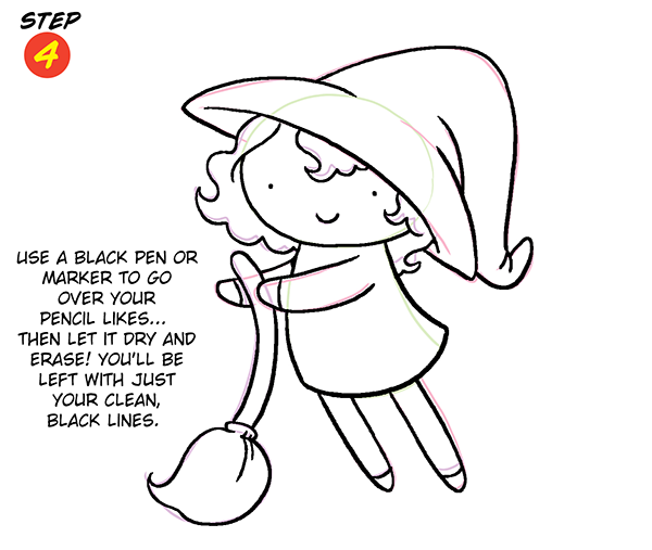 Halloween Witch Step 4