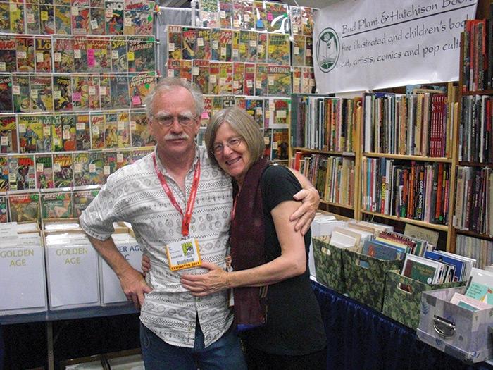 Bud Plant and Anne Hutchinson at Comic-Con International in 2011.