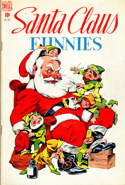 Couverture de Santa Claus Funnies