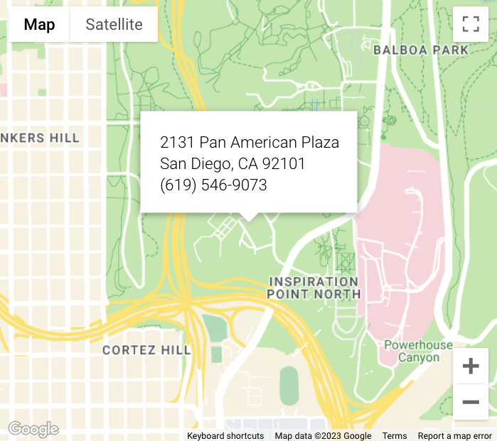 Map to Comic-Con Museum.