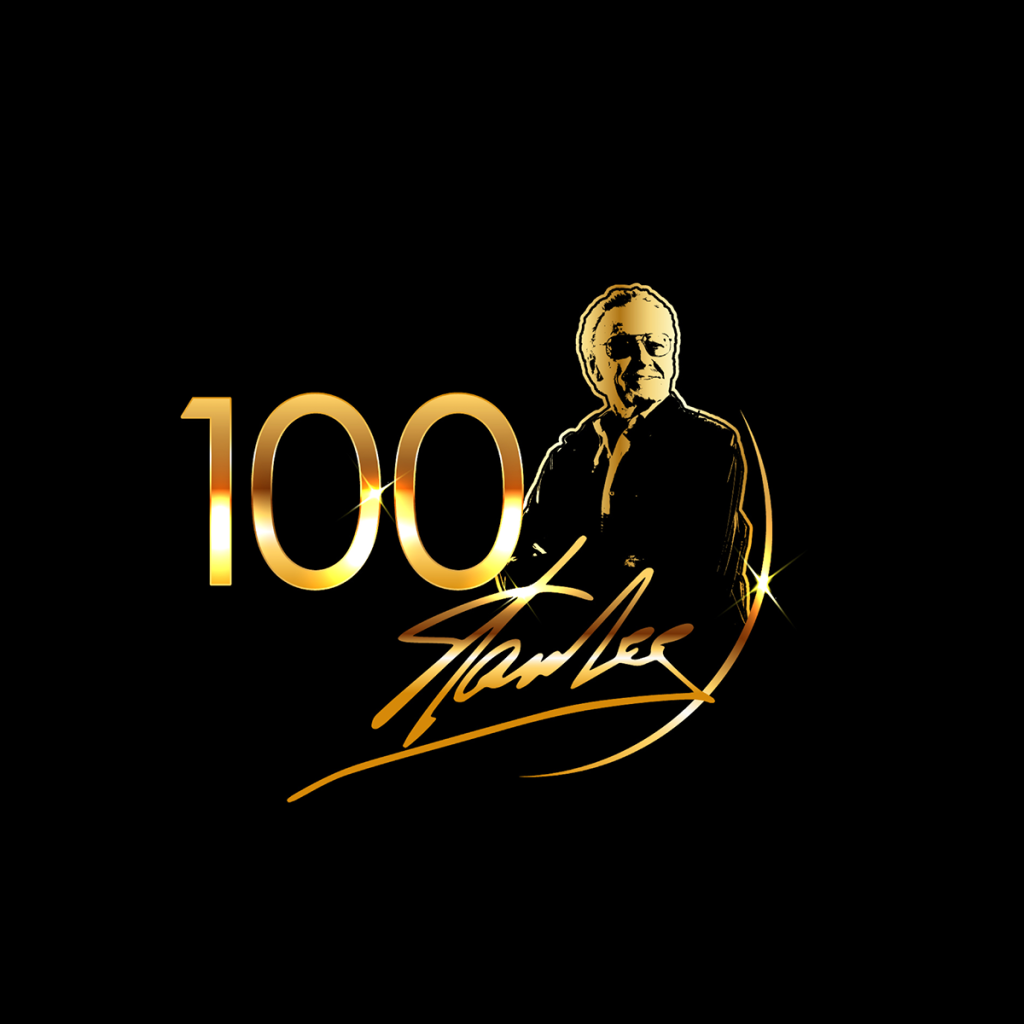 Stan Lee 100 logo cuadrado.